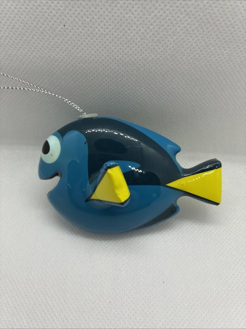 Disney Pixar Finding Nemo Dory Fish Christmas Tree Ornament Blue Yellow Plastic